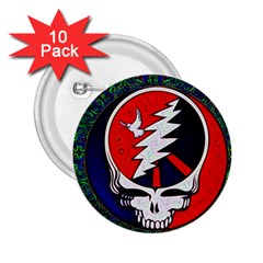 Grateful Dead Pattern 2 25  Buttons (10 Pack)  by Mog4mog4