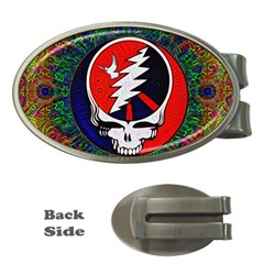 Grateful Dead Pattern Money Clips (oval)  by Mog4mog4