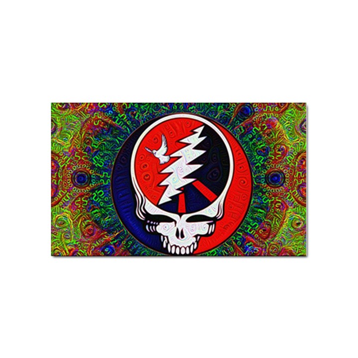 Grateful Dead Pattern Sticker Rectangular (100 pack)