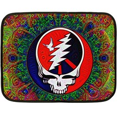 Grateful Dead Pattern Fleece Blanket (mini) by Mog4mog4