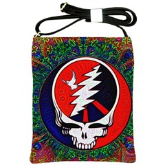 Grateful Dead Pattern Shoulder Sling Bag by Mog4mog4