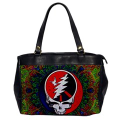 Grateful Dead Pattern Oversize Office Handbag by Mog4mog4