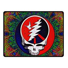 Grateful Dead Pattern Fleece Blanket (small) by Mog4mog4