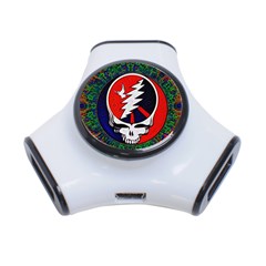 Grateful Dead Pattern 3-port Usb Hub by Mog4mog4