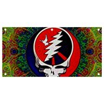 Grateful Dead Pattern Banner and Sign 4  x 2  Front