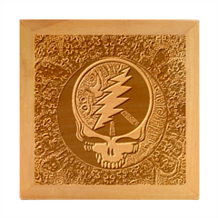 Grateful Dead Pattern Wood Photo Frame Cube by Mog4mog4