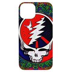 Grateful Dead Pattern Iphone 14 Black Uv Print Case