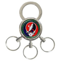 Grateful Dead Pattern 3-ring Key Chain