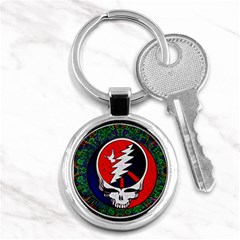 Grateful Dead Pattern Key Chain (round)