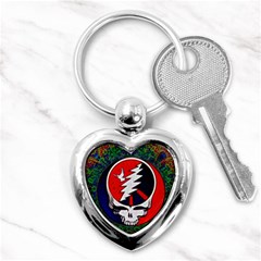 Grateful Dead Pattern Key Chain (heart)