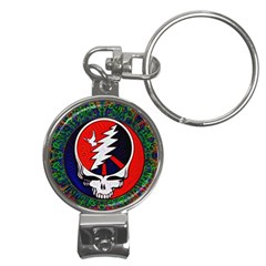 Grateful Dead Pattern Nail Clippers Key Chain