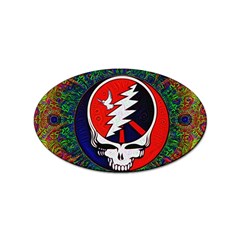 Grateful Dead Pattern Sticker Oval (10 Pack) by Mog4mog4