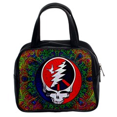 Grateful Dead Pattern Classic Handbag (two Sides) by Mog4mog4