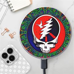 Grateful Dead Pattern Wireless Fast Charger(white)