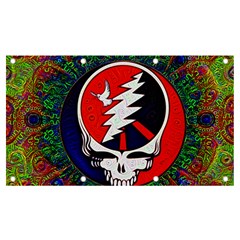 Grateful Dead Pattern Banner And Sign 7  X 4  by Mog4mog4