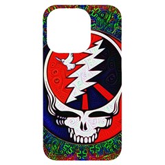 Grateful Dead Pattern Iphone 14 Pro Black Uv Print Case by Mog4mog4