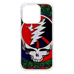 Grateful Dead Pattern Iphone 14 Pro Tpu Uv Print Case