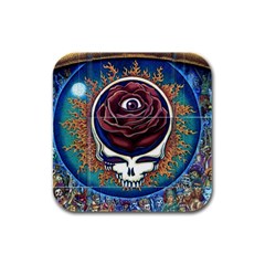 Grateful Dead Ahead Of Their Time Rubber Square Coaster (4 Pack) by Mog4mog4