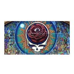 Grateful Dead Ahead Of Their Time Satin Wrap 35  X 70  by Mog4mog4