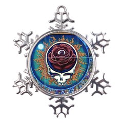 Grateful Dead Ahead Of Their Time Metal Large Snowflake Ornament by Mog4mog4