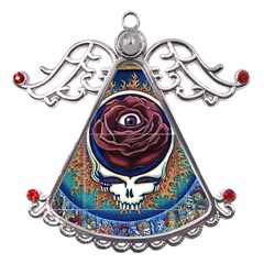 Grateful Dead Ahead Of Their Time Metal Angel With Crystal Ornament by Mog4mog4