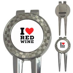 I Love Red Wine 3-in-1 Golf Divots by ilovewhateva