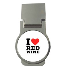 I Love Red Wine Money Clips (round)  by ilovewhateva