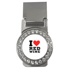 I Love Red Wine Money Clips (cz)  by ilovewhateva