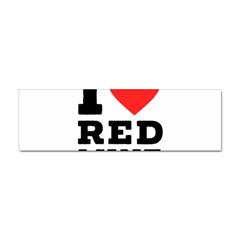 I Love Red Wine Sticker (bumper)