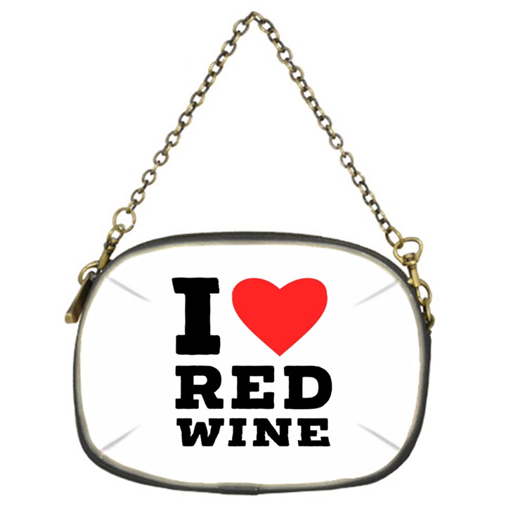 I love red wine Chain Purse (One Side)