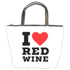 I Love Red Wine Bucket Bag by ilovewhateva