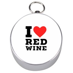 I Love Red Wine Silver Compasses by ilovewhateva