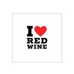 I Love Red Wine Satin Bandana Scarf 22  X 22  by ilovewhateva