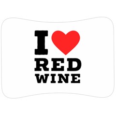 I Love Red Wine Velour Seat Head Rest Cushion by ilovewhateva