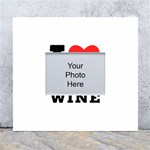 I love red wine White Wall Photo Frame 5  x 7  Front