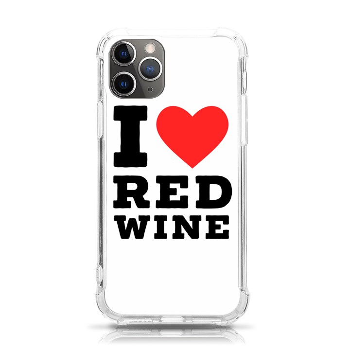 I love red wine iPhone 11 Pro 5.8 Inch TPU UV Print Case