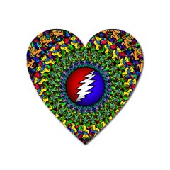 Grateful Dead Heart Magnet by Mog4mog4