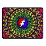 Grateful Dead Two Sides Fleece Blanket (Small) 45 x34  Blanket Back