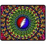 Grateful Dead Two Sides Fleece Blanket (Medium) 58.8 x47.4  Blanket Front