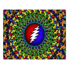 Grateful Dead Two Sides Premium Plush Fleece Blanket (large)