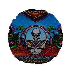 Grateful Dead Wallpapers Standard 15  Premium Round Cushions