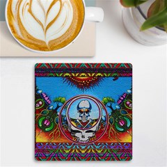 Grateful Dead Wallpapers Uv Print Square Tile Coaster  by Mog4mog4