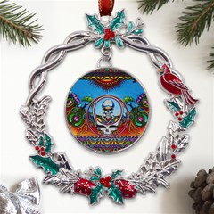 Grateful Dead Wallpapers Metal X mas Wreath Holly Leaf Ornament