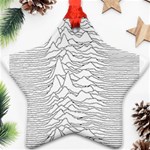 Joy Division Unknown Pleasures Post Punk Ornament (Star) Front