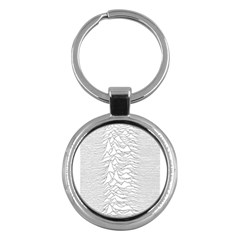 Joy Division Unknown Pleasures Post Punk Key Chain (round) by Mog4mog4