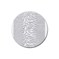 Joy Division Unknown Pleasures Post Punk Rubber Coaster (round) by Mog4mog4