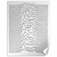 Joy Division Unknown Pleasures Post Punk Canvas 12  X 16  by Mog4mog4