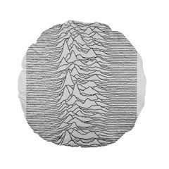 Joy Division Unknown Pleasures Post Punk Standard 15  Premium Flano Round Cushions by Mog4mog4