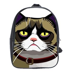 Grumpy Cat School Bag (xl) by Mog4mog4