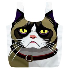 Grumpy Cat Full Print Recycle Bag (xxl) by Mog4mog4